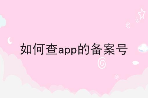 如何查app的备案号，简单几步轻松拿证