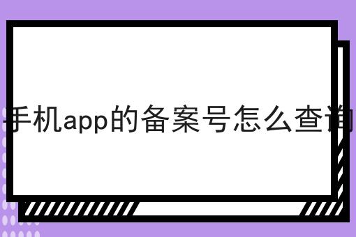 手机app的备案号怎么查询，新手必学教程！